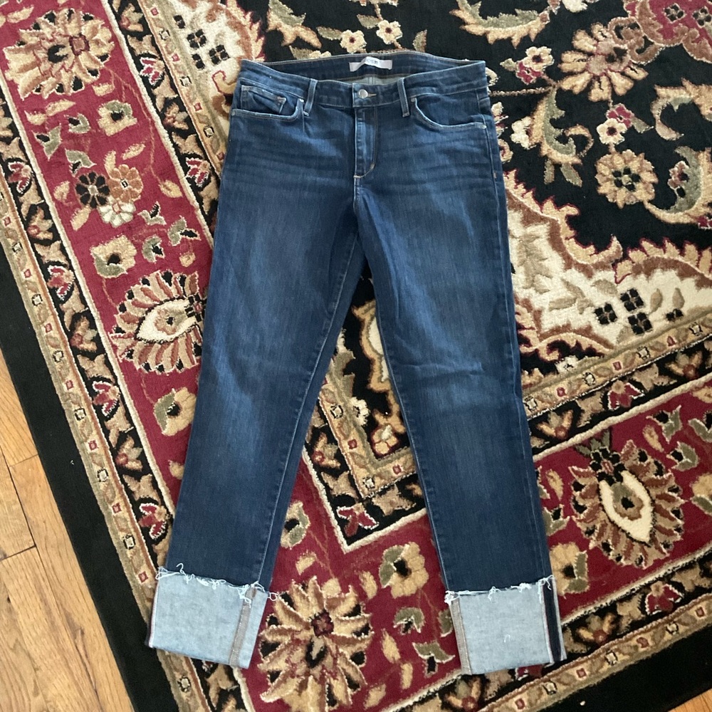 Joe’s Jeans Women’s 29 | Cuffed Skinny Jeans w/ Frayed Hem | Designer Denim